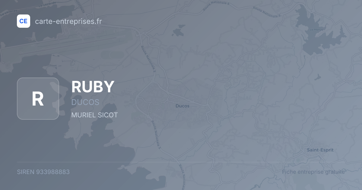 RUBY — 933988883 — fiche entreprise