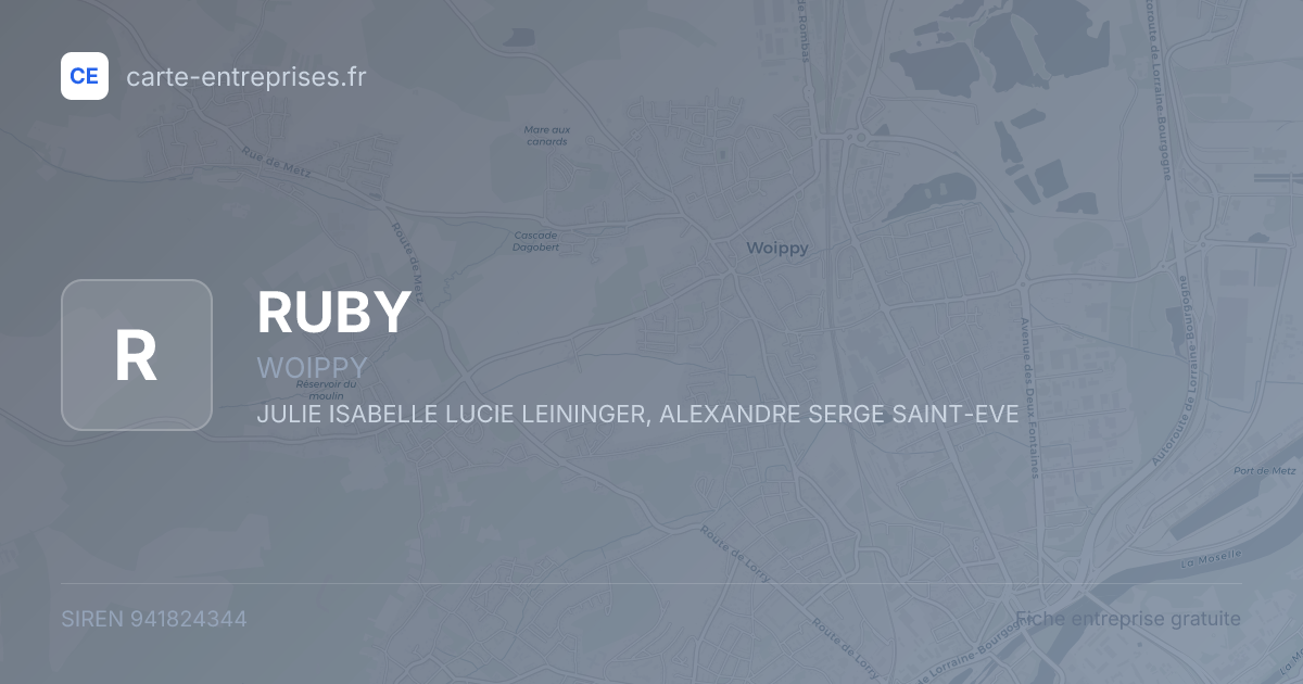 RUBY — 941824344 — fiche entreprise