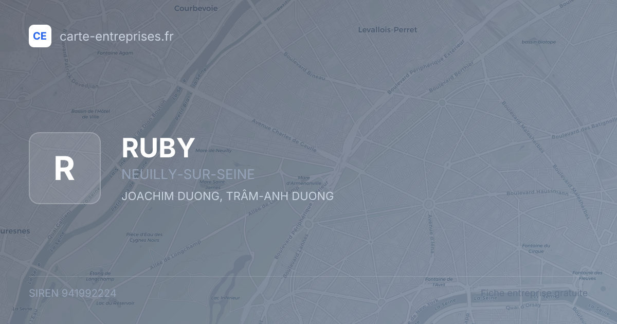 RUBY — 941992224 — fiche entreprise