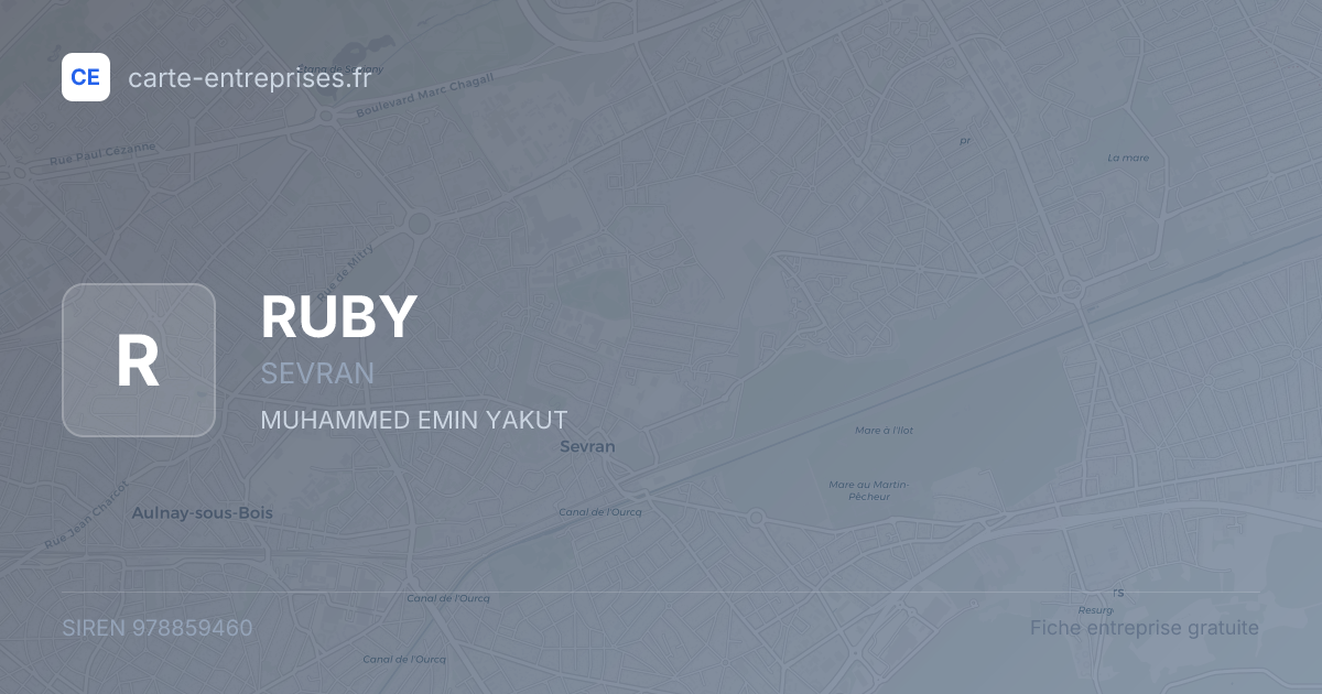 RUBY — 978859460 — fiche entreprise