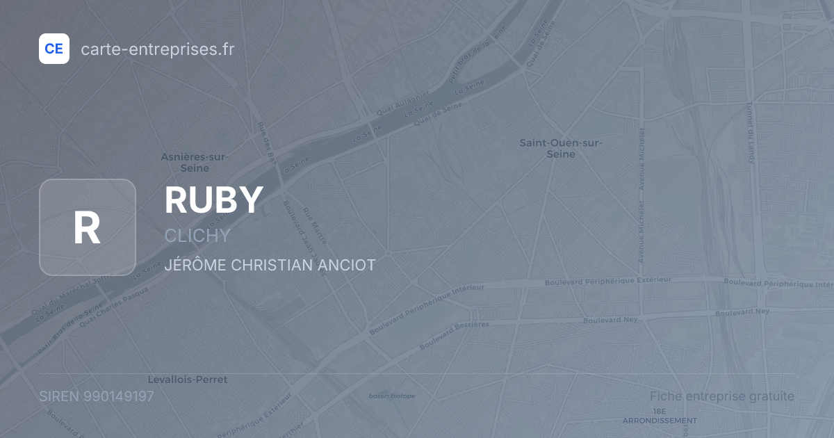 RUBY — 990149197 — fiche entreprise