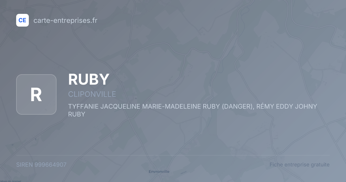 RUBY — 999664907 — fiche entreprise