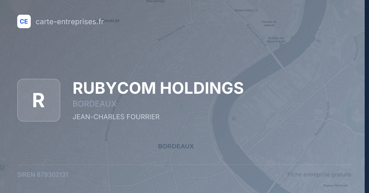 RUBYCOM HOLDINGS — 879302131 — fiche entreprise