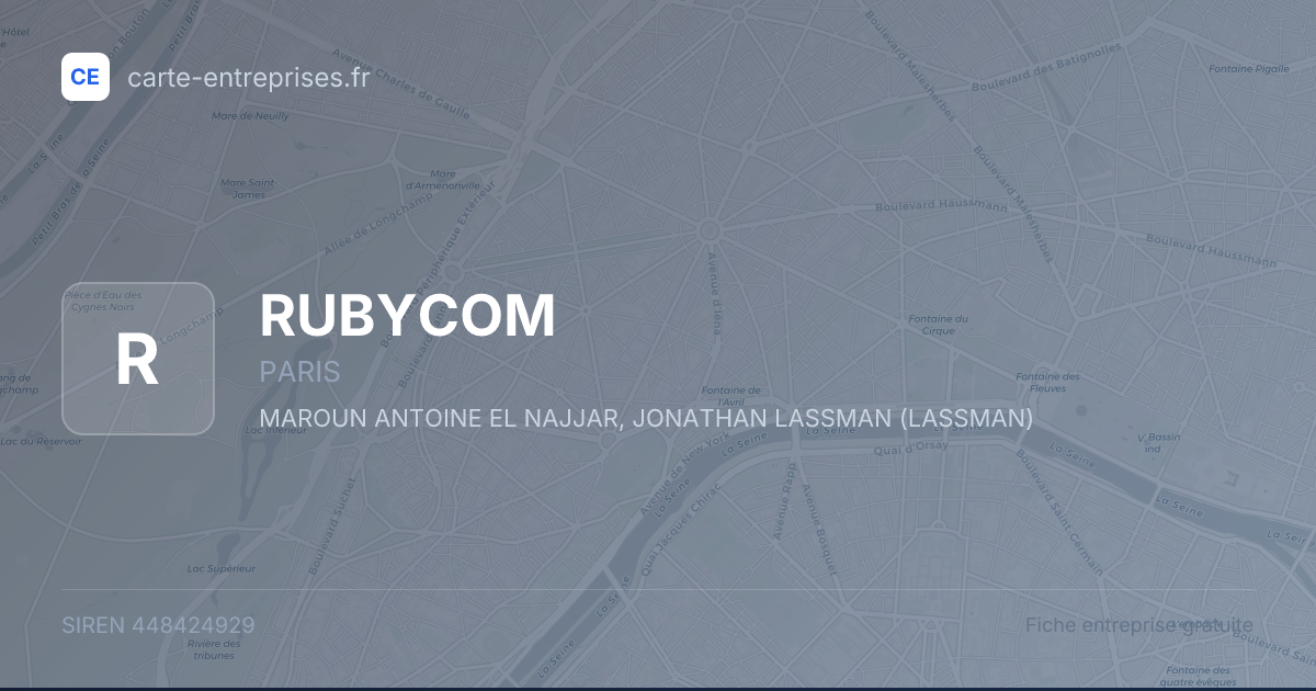 RUBYCOM — 448424929 — fiche entreprise