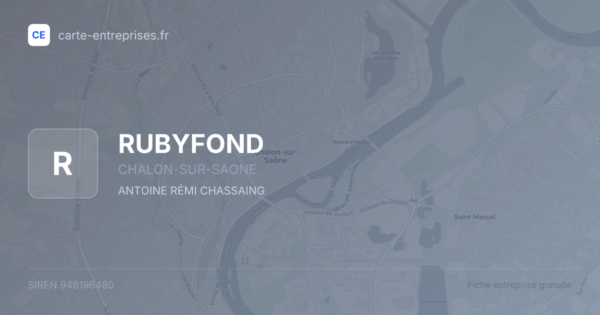 RUBYFOND — 948196480 — fiche entreprise
