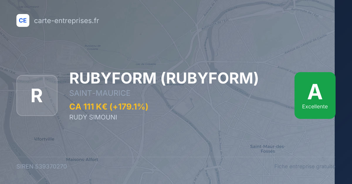 RUBYFORM — 539370270 — fiche entreprise