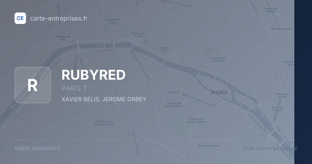 RUBYRED — 490945623 — fiche entreprise
