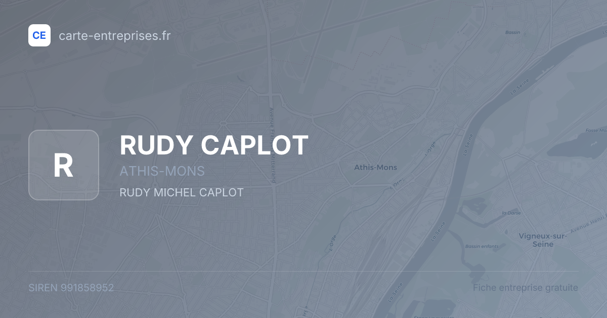 RUDY CAPLOT — 991858952 — fiche entreprise