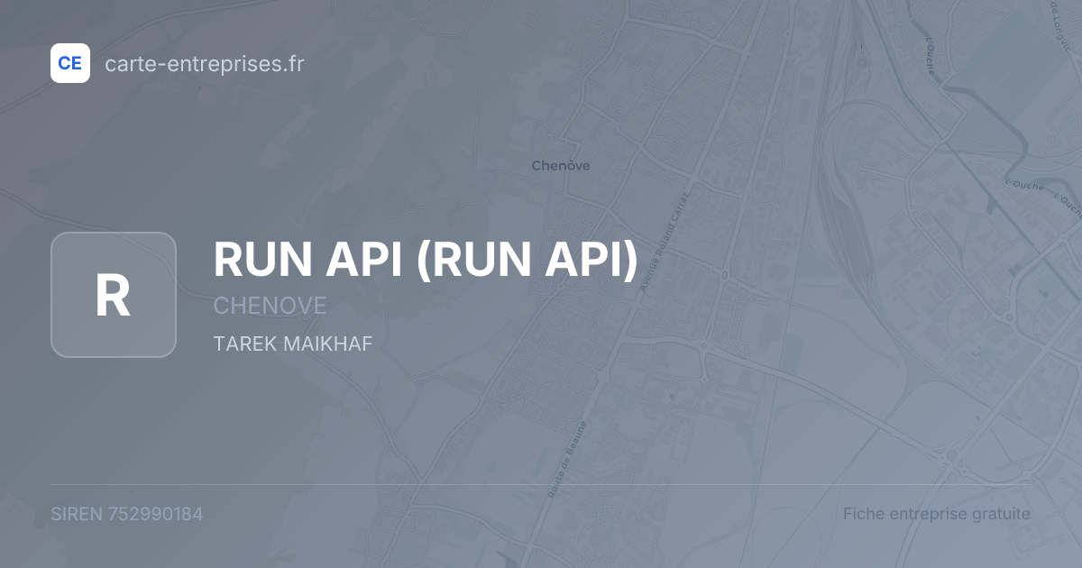 RUN API — 752990184 — fiche entreprise