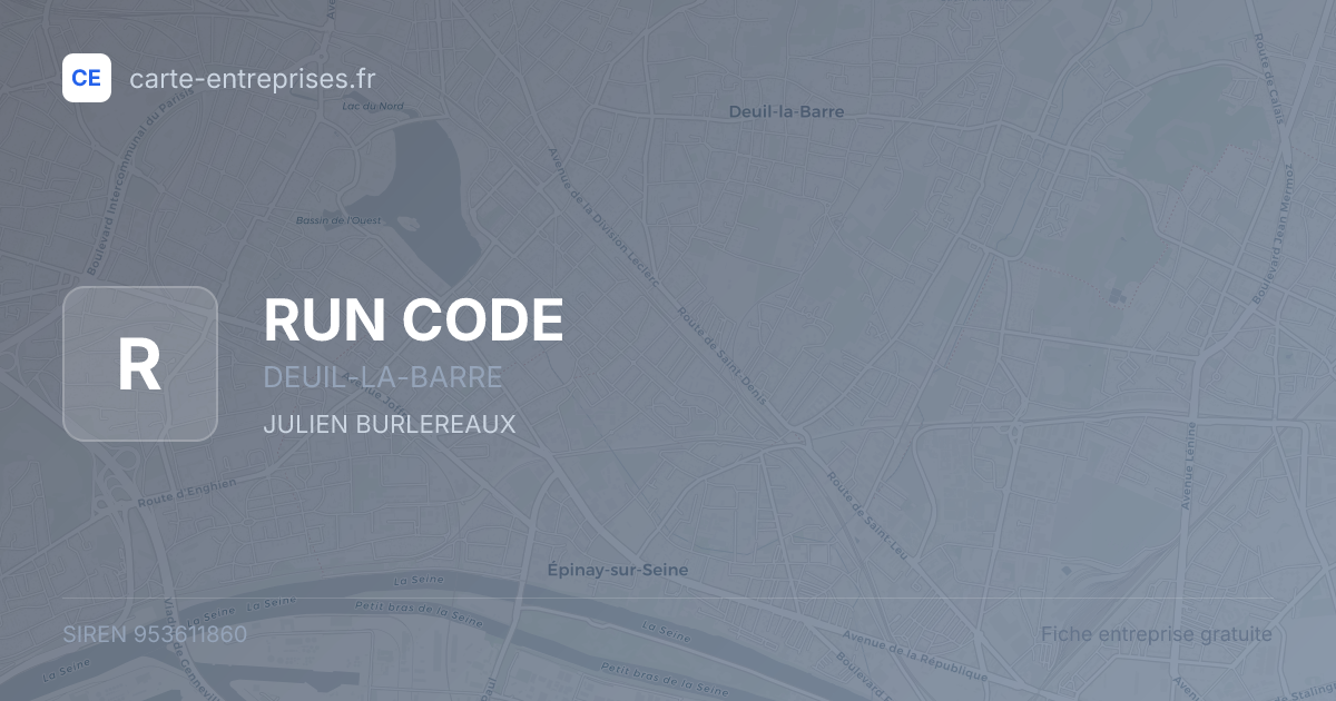 RUN CODE — 953611860 — fiche entreprise