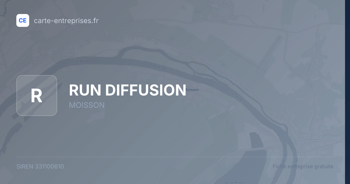 RUN DIFFUSION — 331100610 — fiche entreprise
