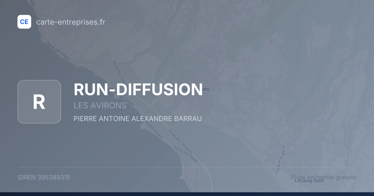 RUN-DIFFUSION — 395389315 — fiche entreprise
