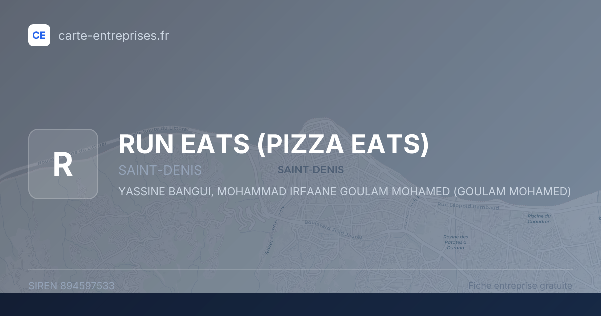 RUN EATS (PIZZA EATS) — 894597533 — fiche entreprise