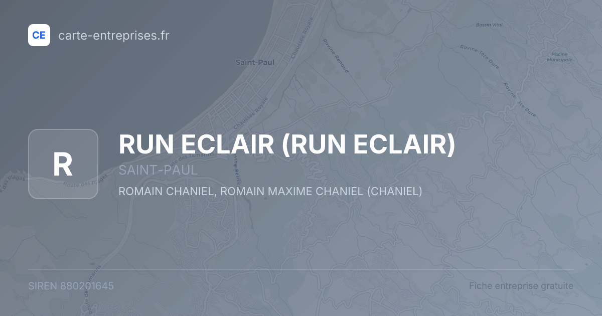 RUN ECLAIR — 880201645 — fiche entreprise
