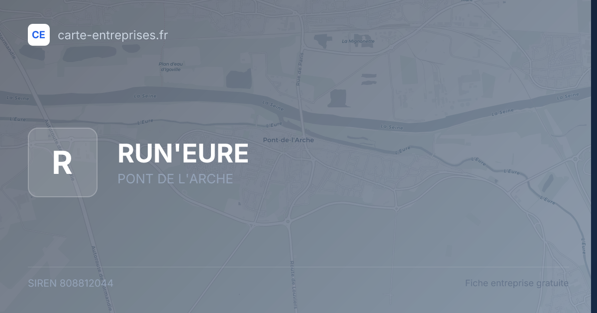 RUN'EURE — 808812044 — fiche entreprise