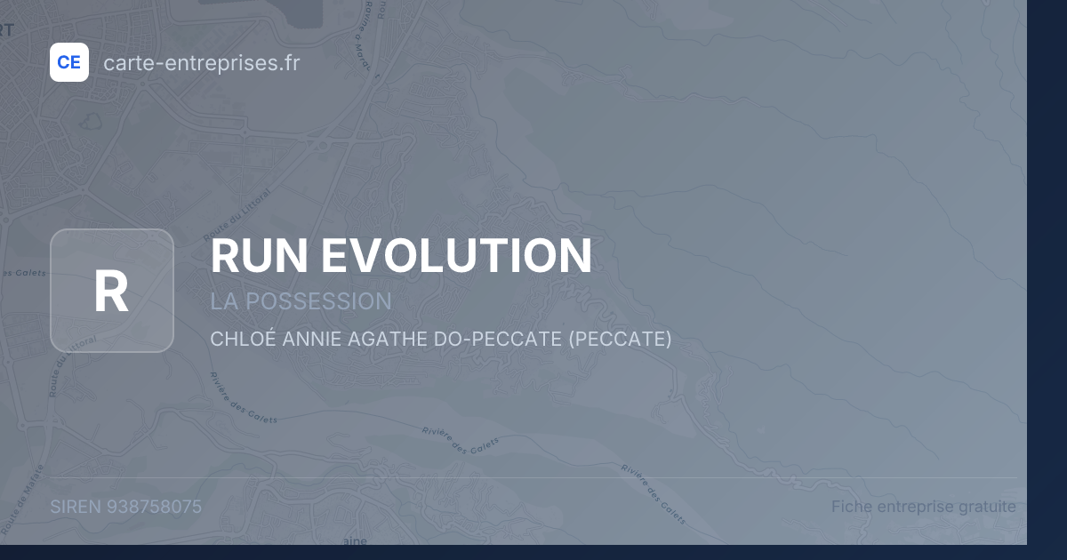 RUN EVOLUTION — 938758075 — fiche entreprise
