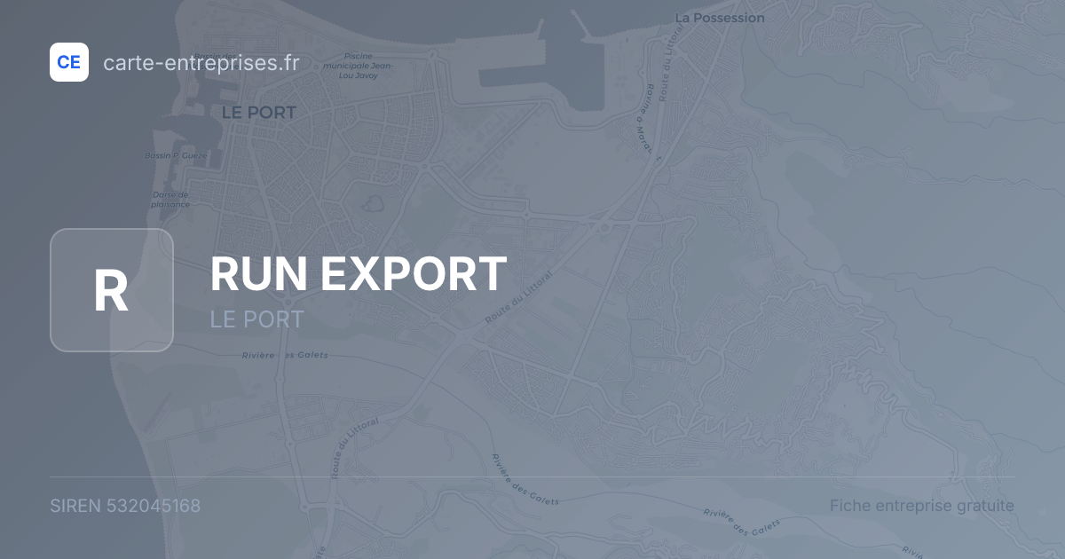 RUN EXPORT — 532045168 — fiche entreprise