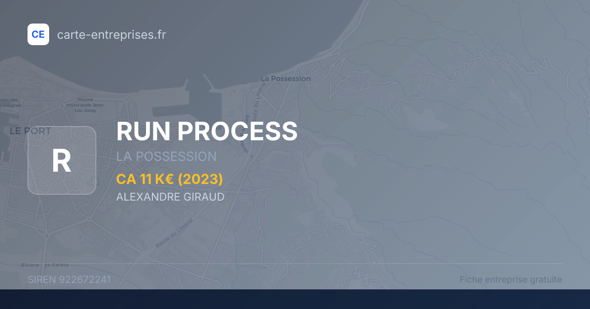 RUN PROCESS — 922672241 — fiche entreprise