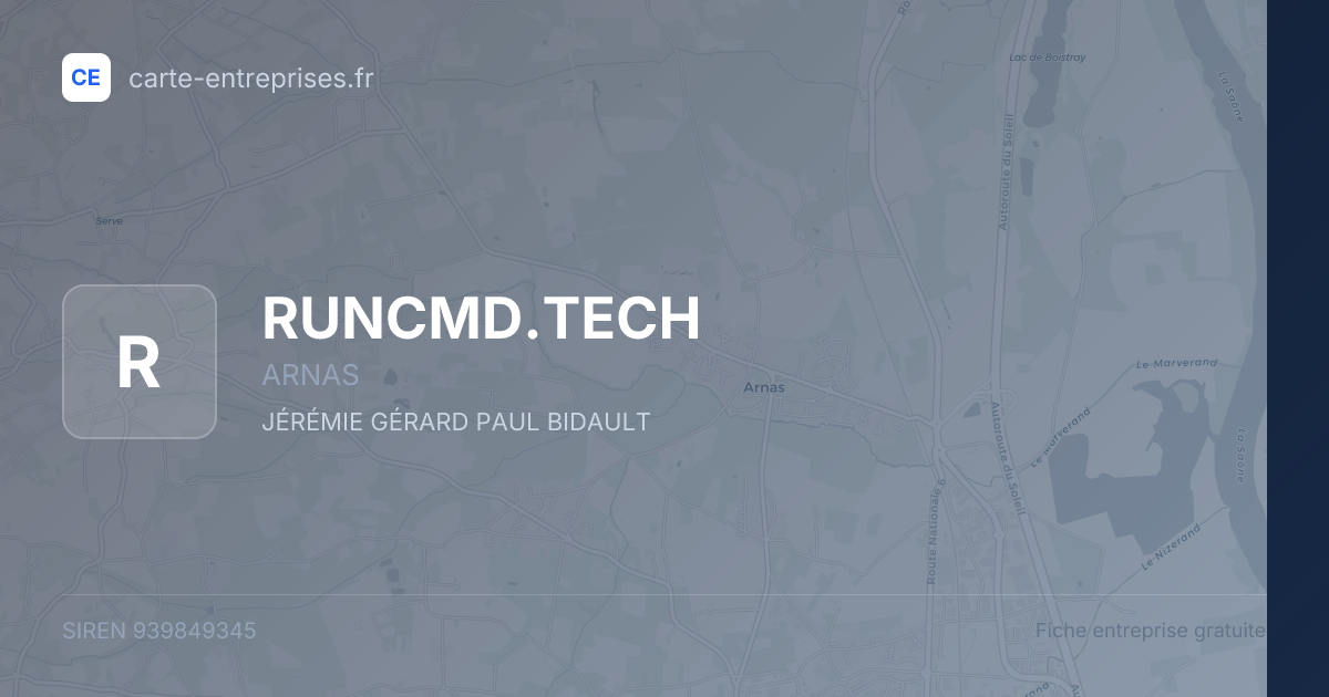 RUNCMD.TECH — 939849345 — fiche entreprise