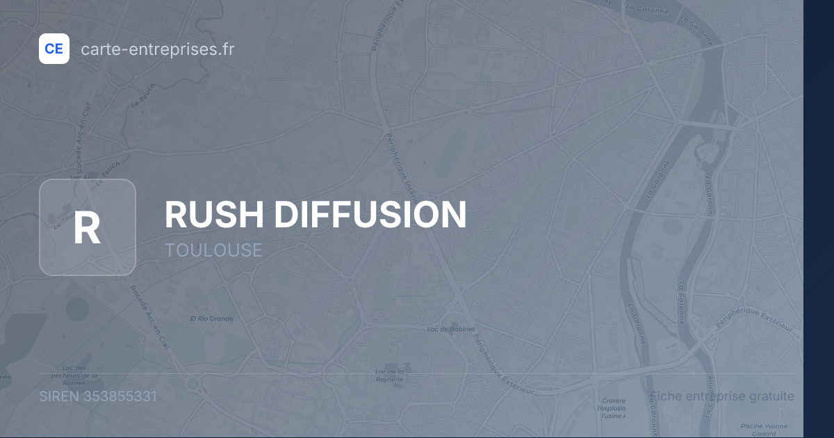 RUSH DIFFUSION — 353855331 — fiche entreprise