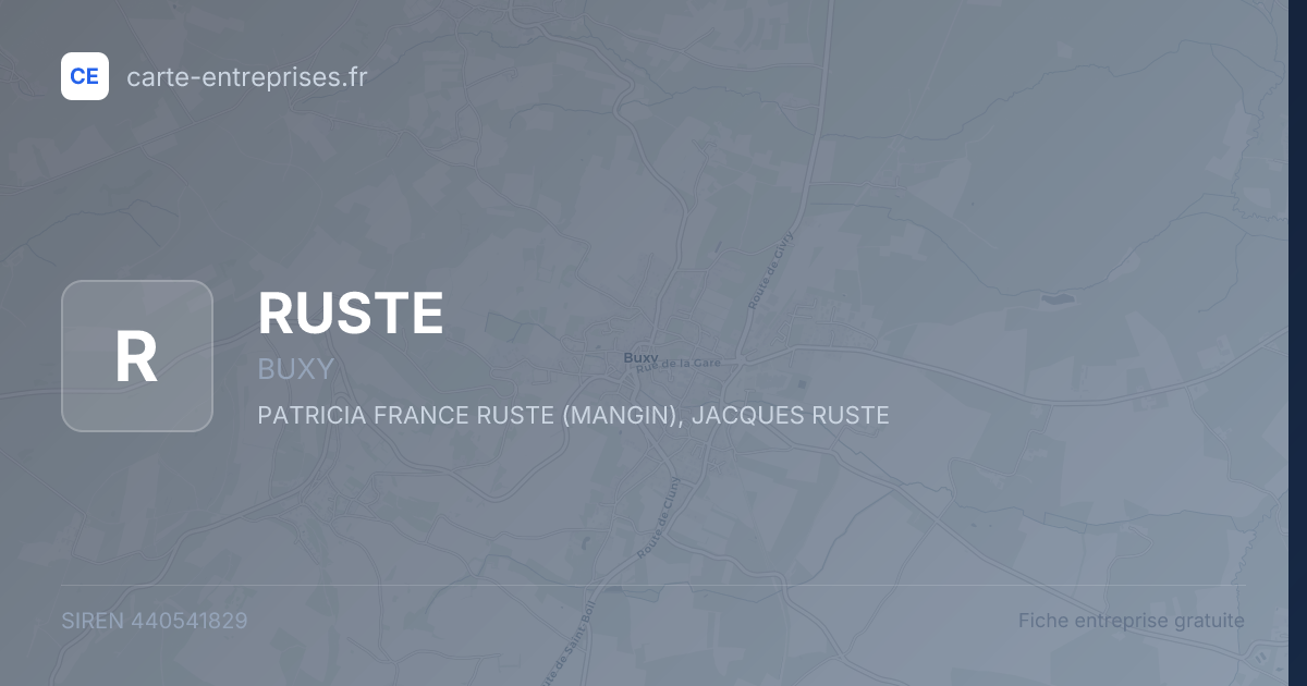 RUSTE — 440541829 — fiche entreprise