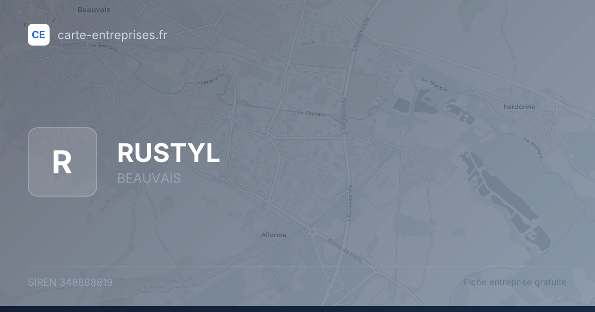 RUSTYL — 348888819 — fiche entreprise