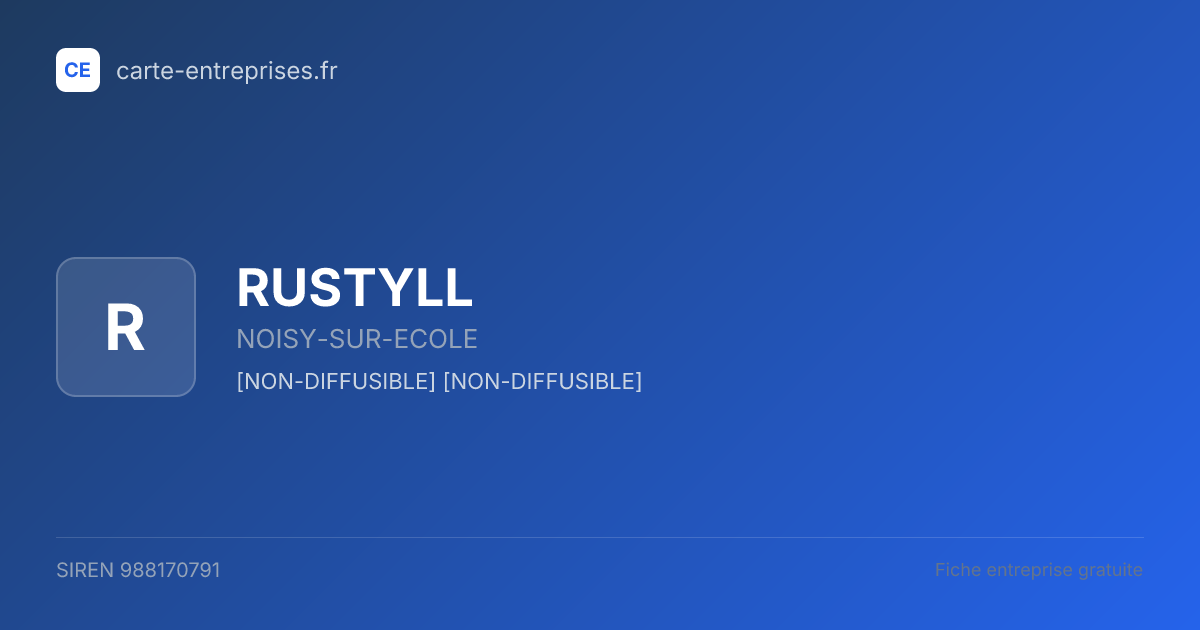 RUSTYLL — 988170791 — fiche entreprise