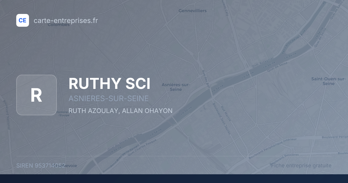 RUTHY SCI — 953714052 — fiche entreprise