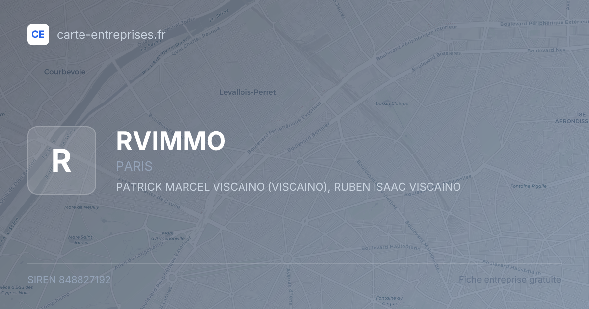 RVIMMO — 848827192 — fiche entreprise