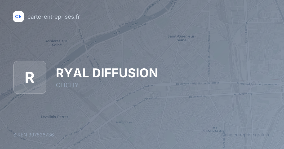 RYAL DIFFUSION — 397826736 — fiche entreprise