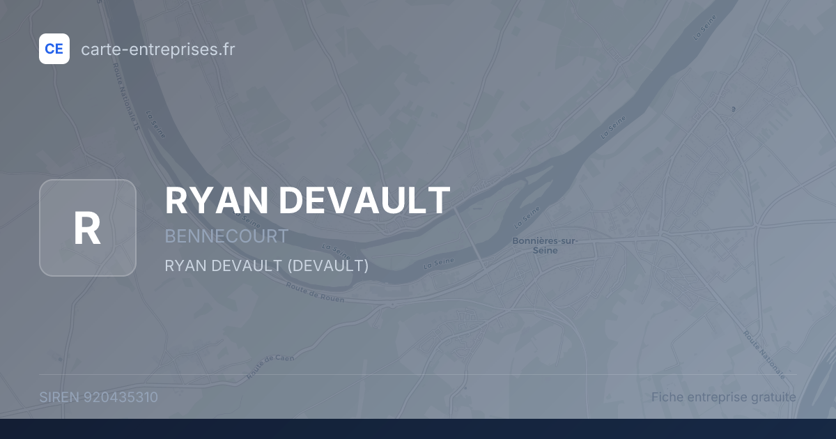 RYAN DEVAULT — 920435310 — fiche entreprise