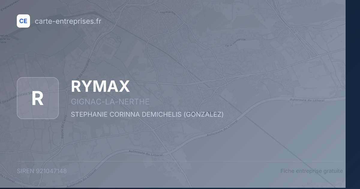 RYMAX — 921047148 — fiche entreprise
