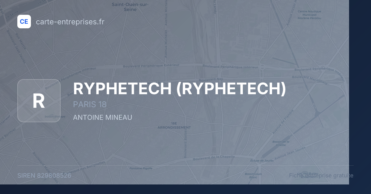 RYPHETECH — 829808526 — fiche entreprise
