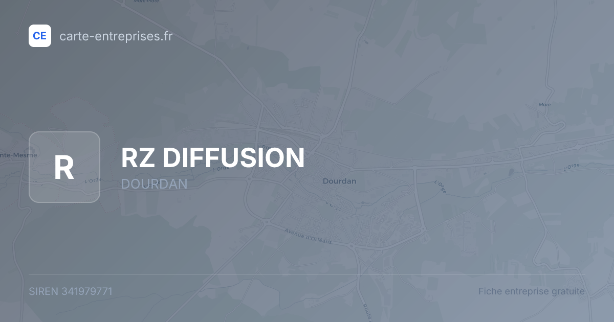 RZ DIFFUSION — 341979771 — fiche entreprise