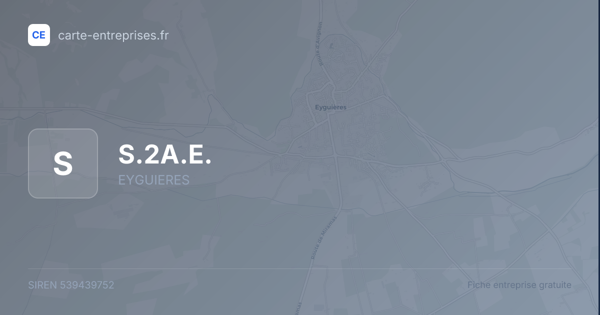 S.2A.E. — 539439752 — fiche entreprise
