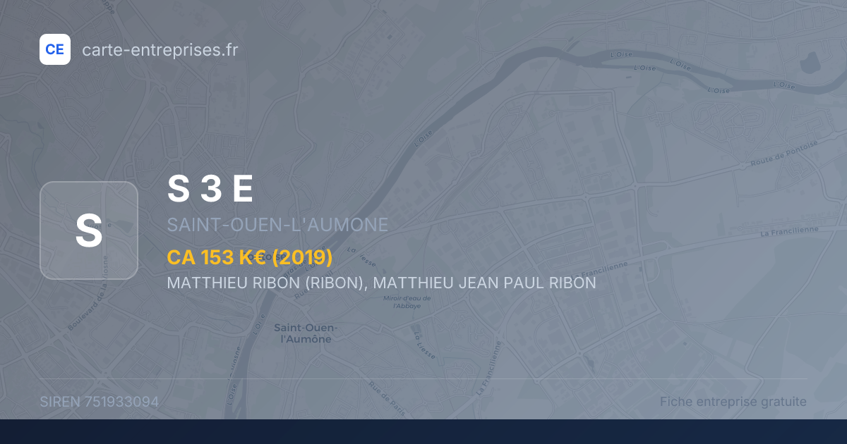 S 3 E — 751933094 — fiche entreprise