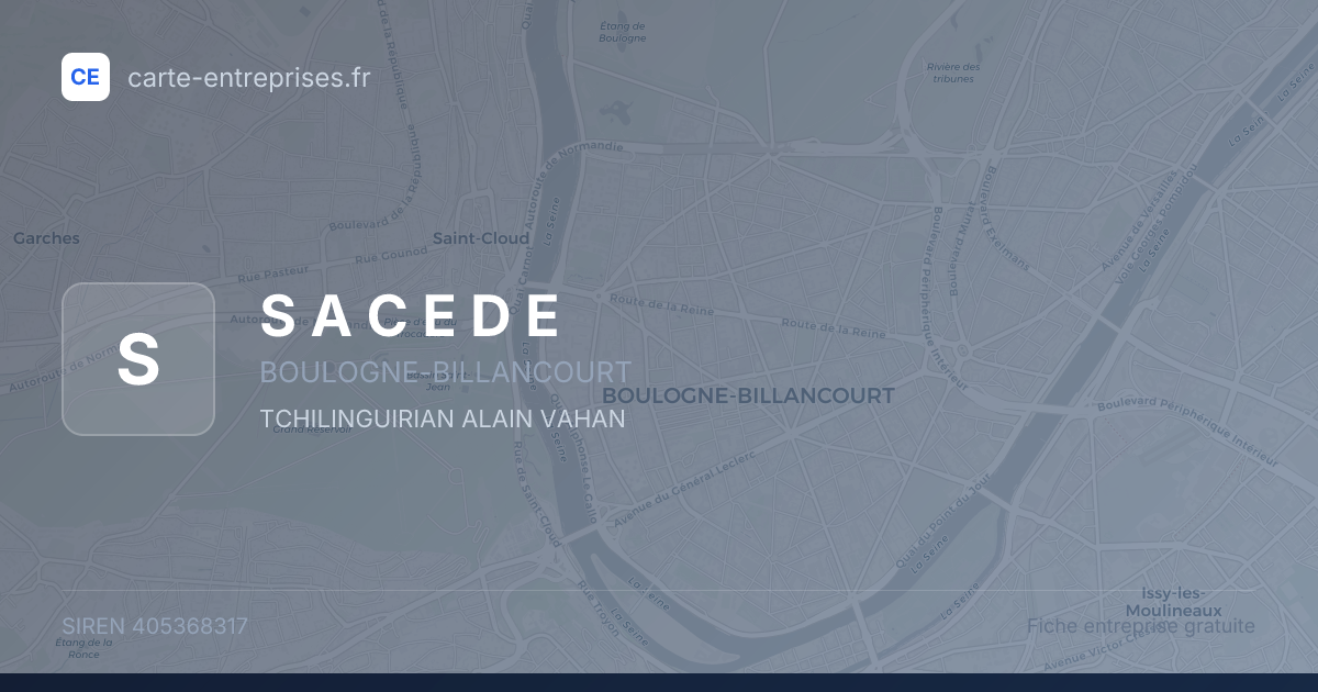 S A C E D E — 405368317 — fiche entreprise