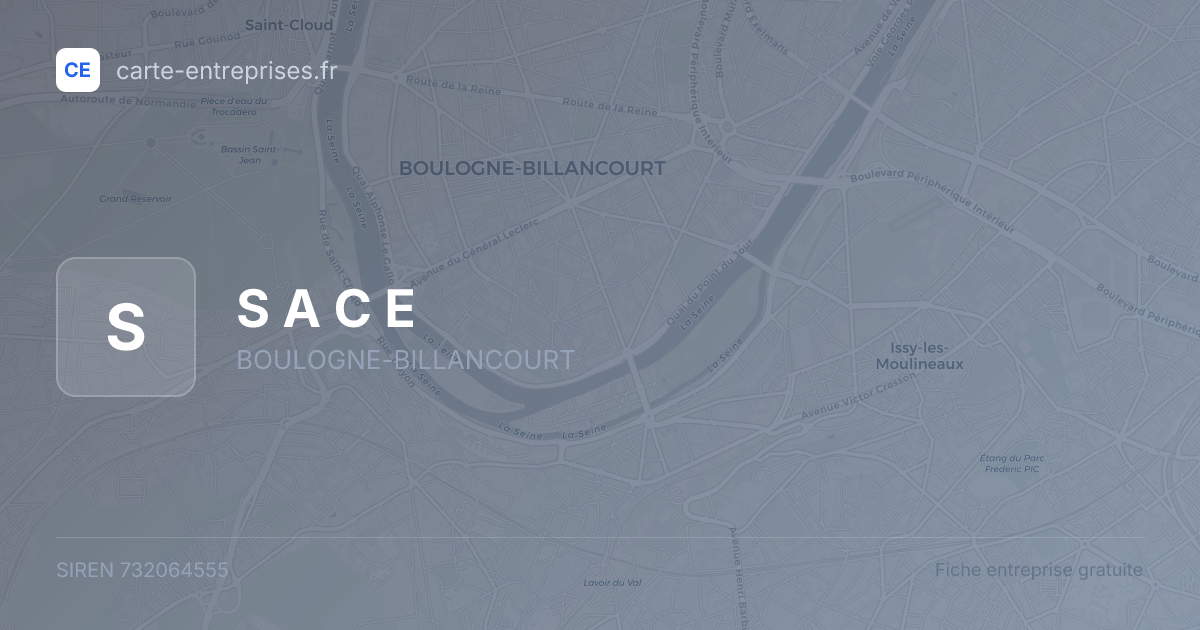 S A C E — 732064555 — fiche entreprise