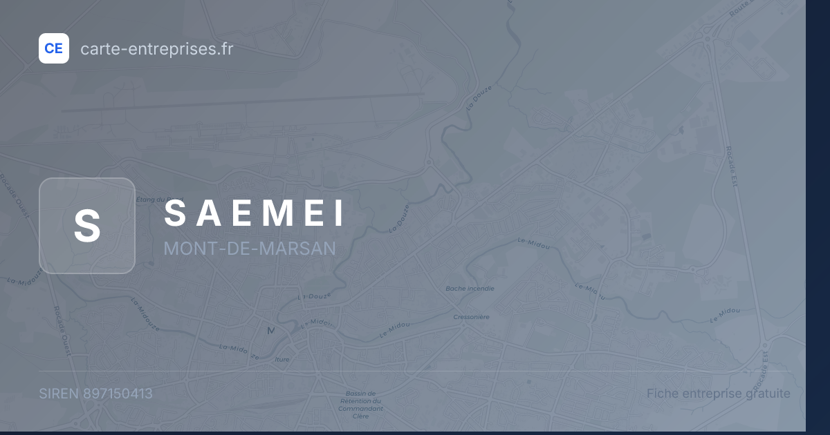 S A E M E I — 897150413 — fiche entreprise