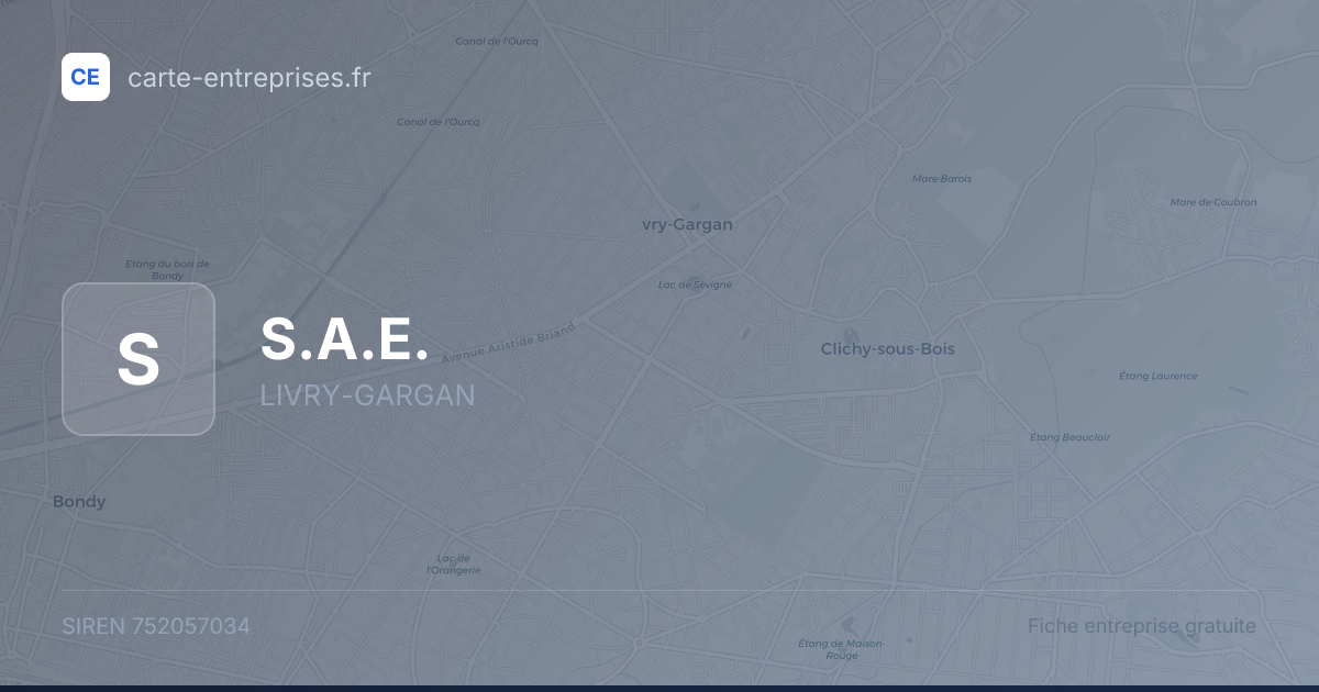 S.A.E. — 752057034 — fiche entreprise