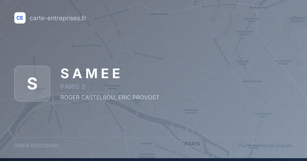 S A M E E — 692038490 — fiche entreprise