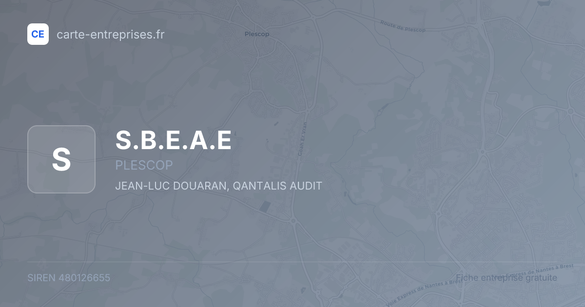 S.B.E.A.E — 480126655 — fiche entreprise