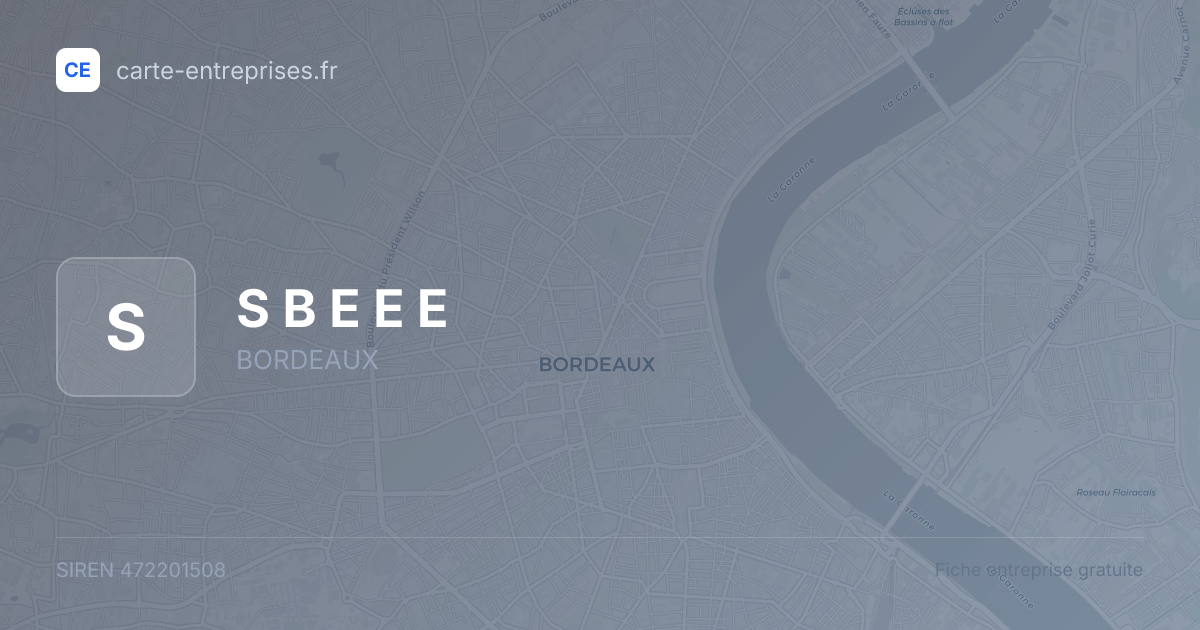 S B E E E — 472201508 — fiche entreprise