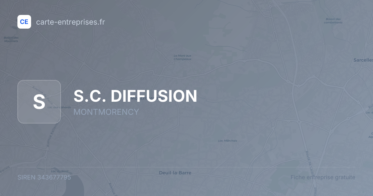 S.C. DIFFUSION — 343677795 — fiche entreprise