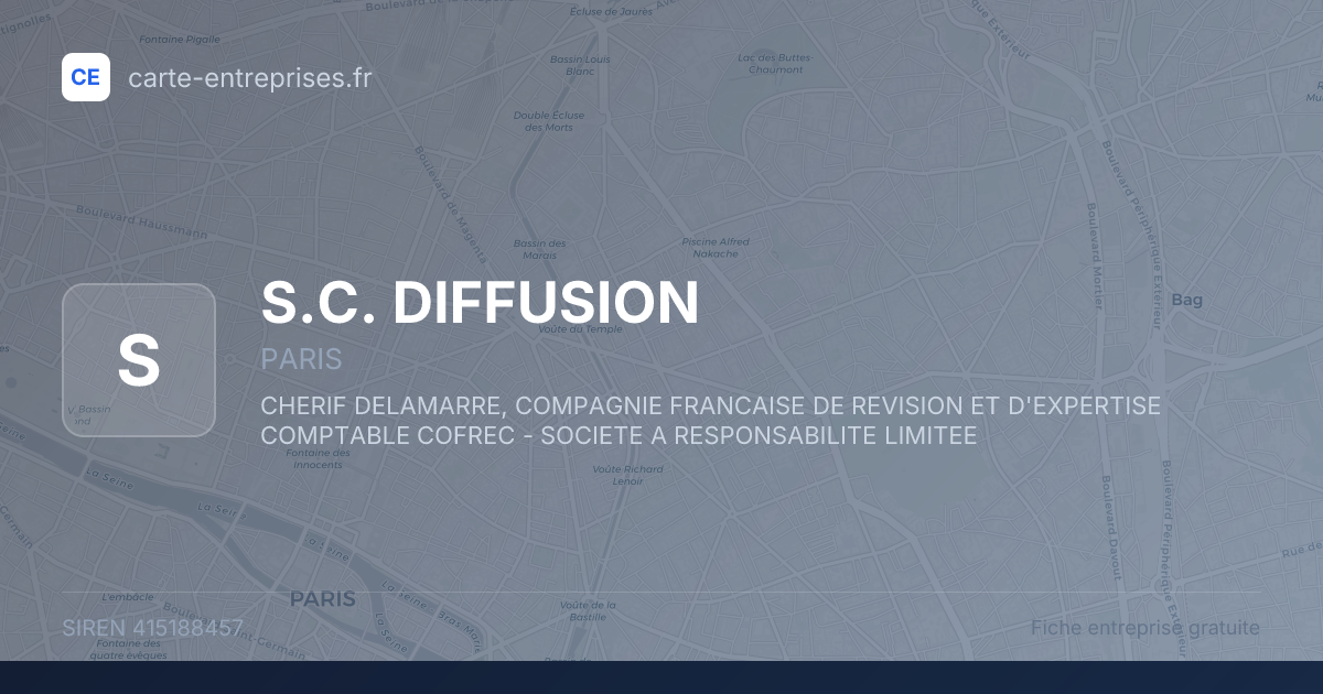 S.C. DIFFUSION — 415188457 — fiche entreprise