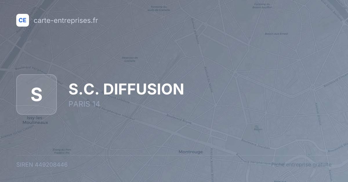 S.C. DIFFUSION — 449208446 — fiche entreprise