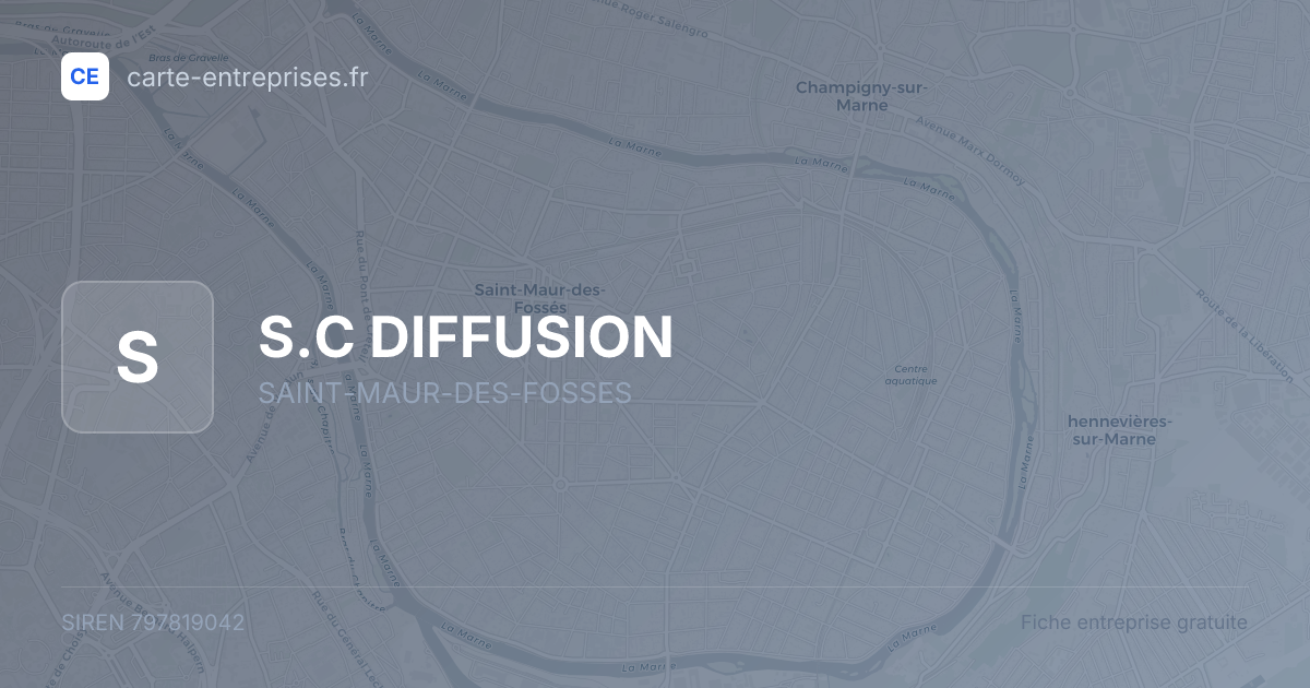 S.C DIFFUSION — 797819042 — fiche entreprise