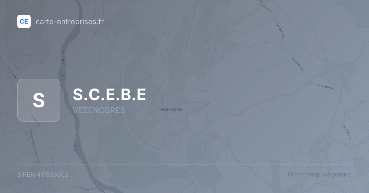 S.C.E.B.E — 411886302 — fiche entreprise