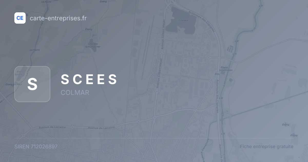S C E E S — 712026897 — fiche entreprise