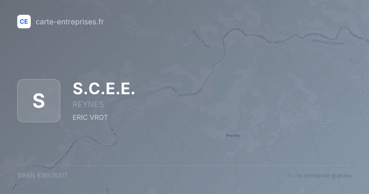 S.C.E.E. — 819575317 — fiche entreprise